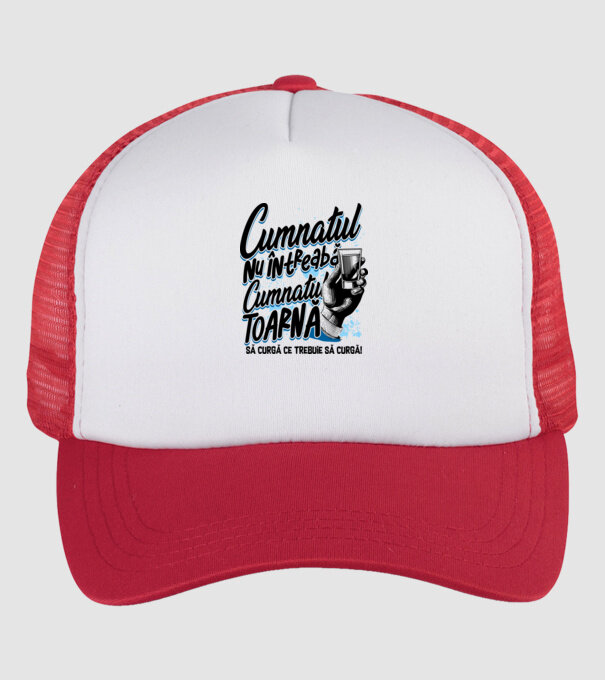 Cumnatul nu întreabă, cumnatul toarnă. Să curgă ce trebuie să curgă! model alb/roșu pe tricou
