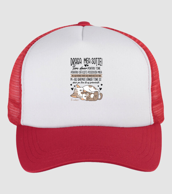 Draga mea soție model alb/roșu pe tricou