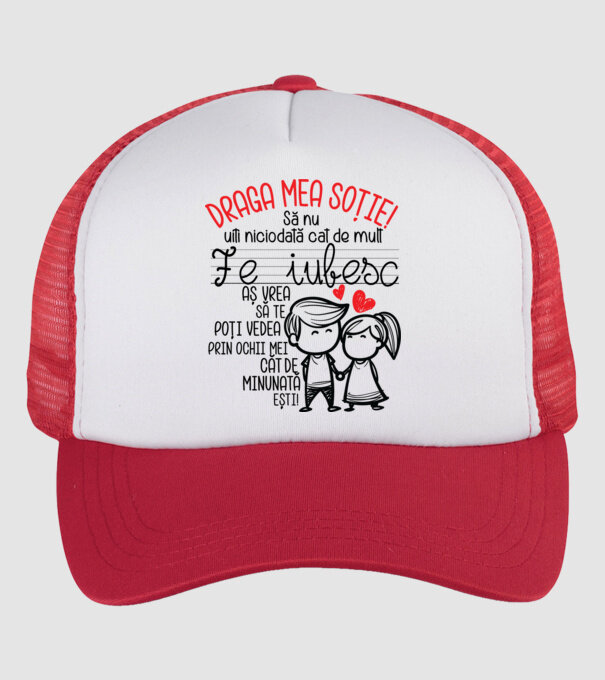 dragul meu soț javitott2411 model alb/roșu pe tricou