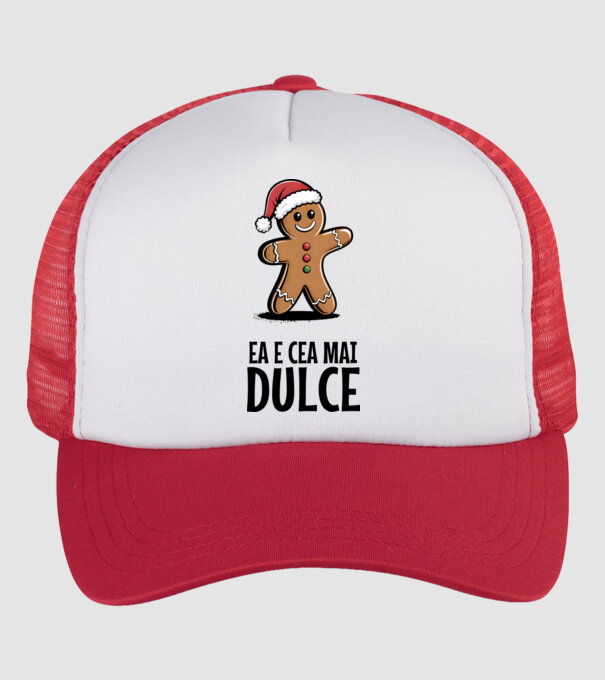 Ea e cea mai dulce alb model alb/roșu pe tricou