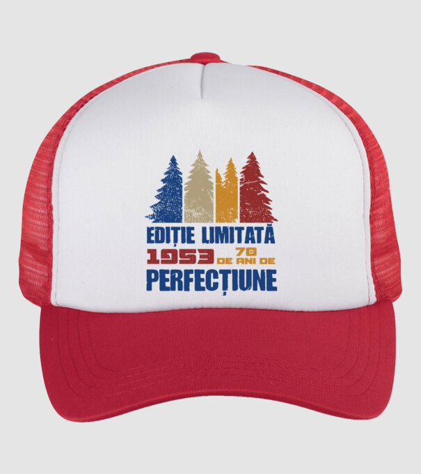 Ediție limitată 1953 - 70 de ani de perfecțiune model alb/roșu pe tricou
