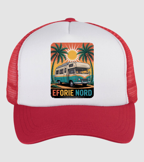 Eforie Nord model alb/roșu pe tricou