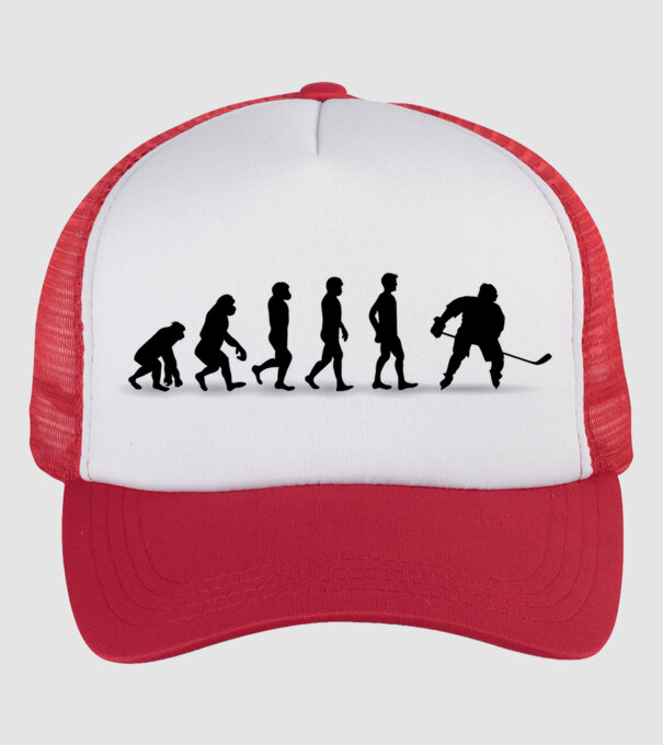 Evolution Hockey model alb/roșu pe tricou
