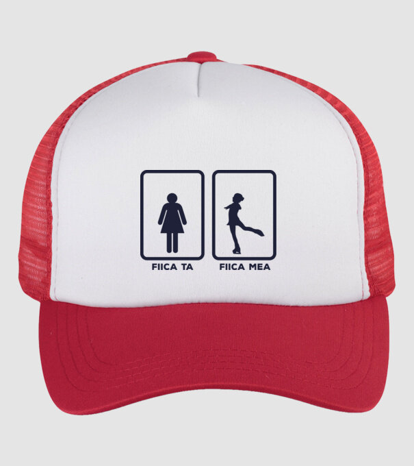 fiica ta - fiica mea model alb/roșu pe tricou