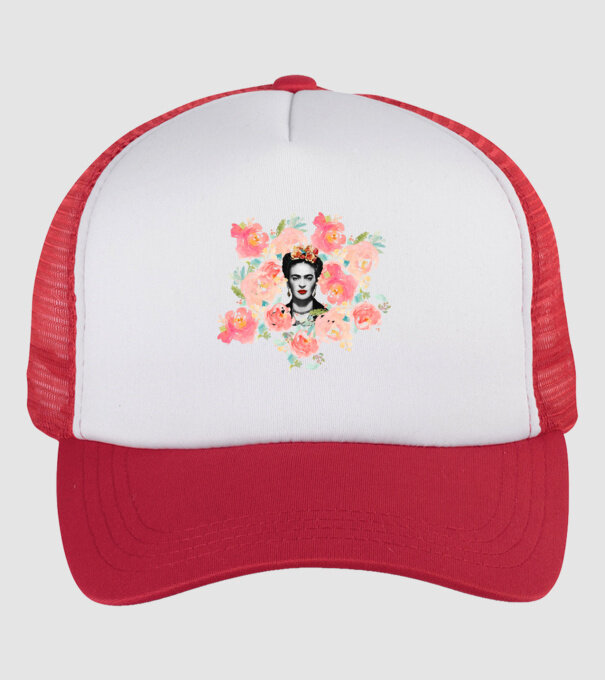 Frida Kahlo 2 model alb/roșu pe tricou