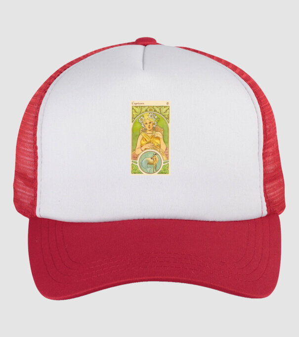 Horoscop Tarot CAPRICORNUL model alb/roșu pe tricou