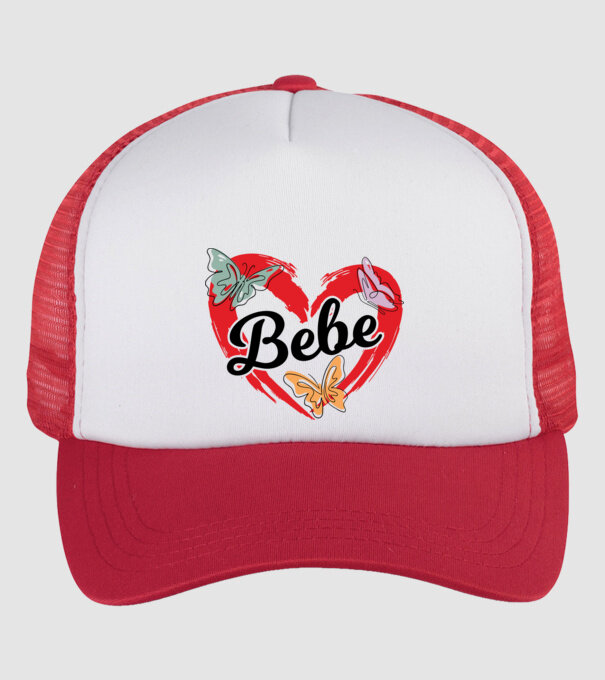 Bebe model alb/roșu pe tricou