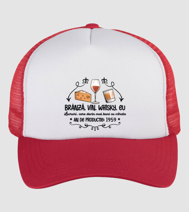 Lucruri, care devin mai buni cu vârsta 1959 de ani model alb/roșu pe tricou