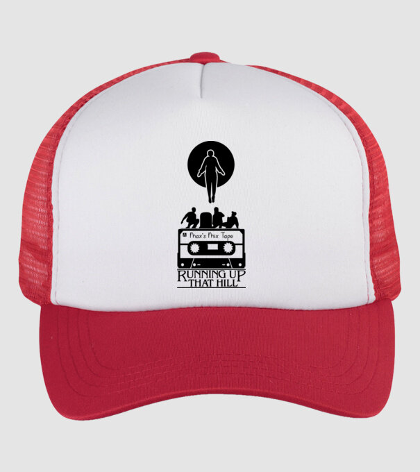 maxs mix tape stranger things model alb/roșu pe tricou