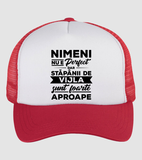 nimeni nu e perfect, dar stăpânii de vijla sunt foarte aproape model alb/roșu pe tricou