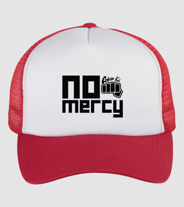 No mercy cobra kai model alb/roșu pe tricou
