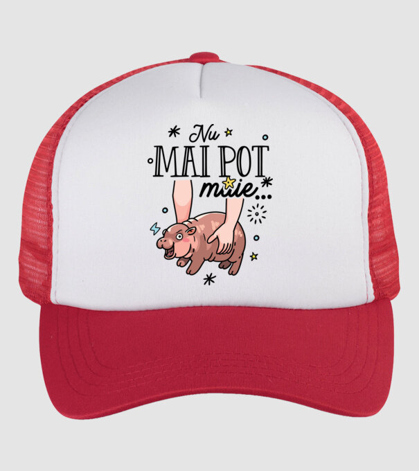 Nu mai pot muie... model alb/roșu pe tricou