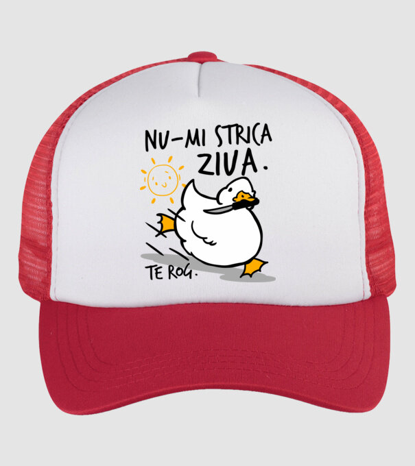 Nu-mi strica ziua. model alb/roșu pe tricou