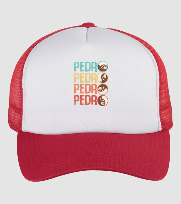 Pedro Pedro retro model alb/roșu pe tricou