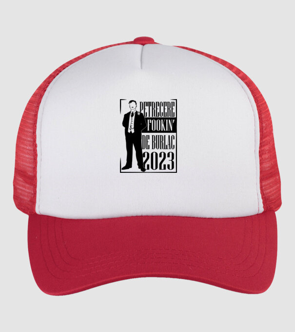 Petrecere Fookin de burlac model alb/roșu pe tricou