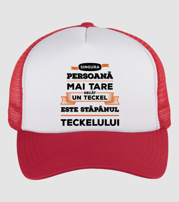 singura persoană mai tare decât un Teckel este stăpânul Teckelului model alb/roșu pe tricou