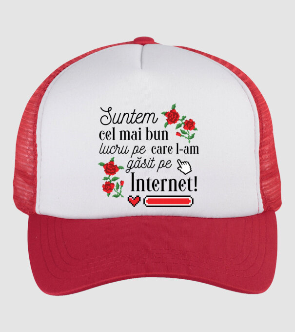 Suntem cel mai bun lucru pe care l-am găsit pe internet model alb/roșu pe tricou
