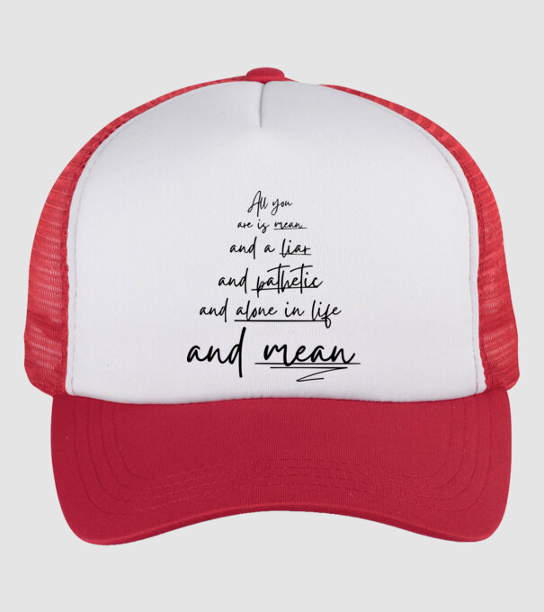 Taylor Swift all you model alb/roșu pe tricou