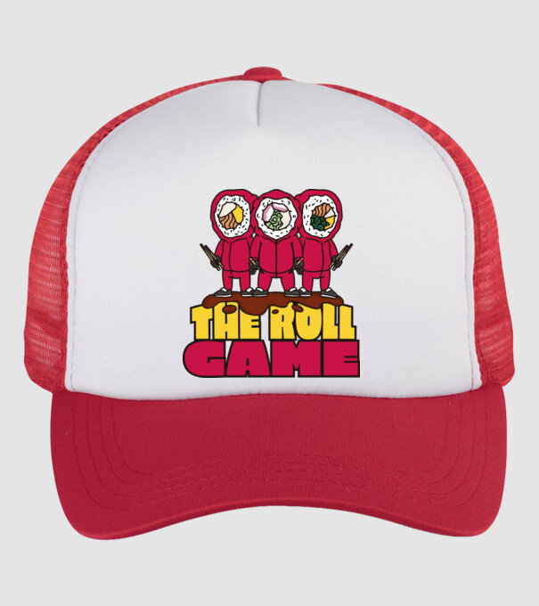 the roll game squid game model alb/roșu pe tricou