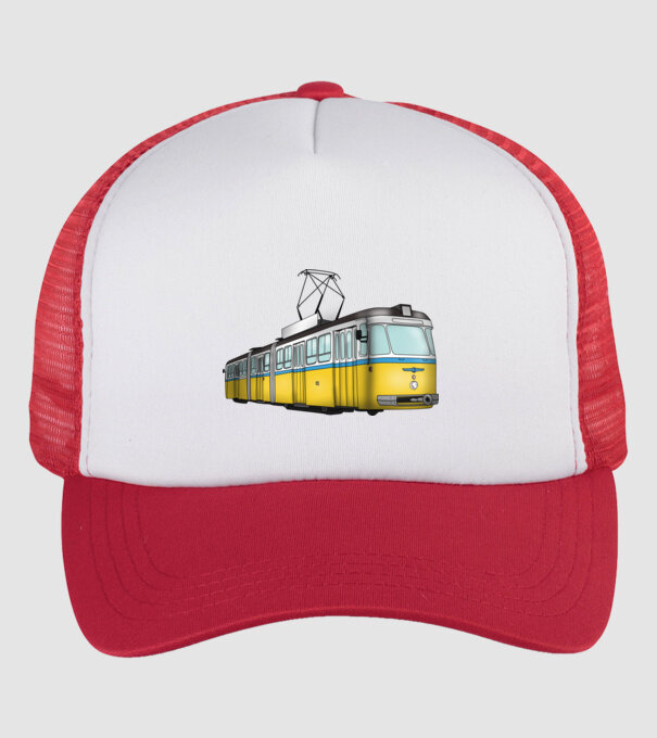 Trenuri model alb/roșu pe tricou