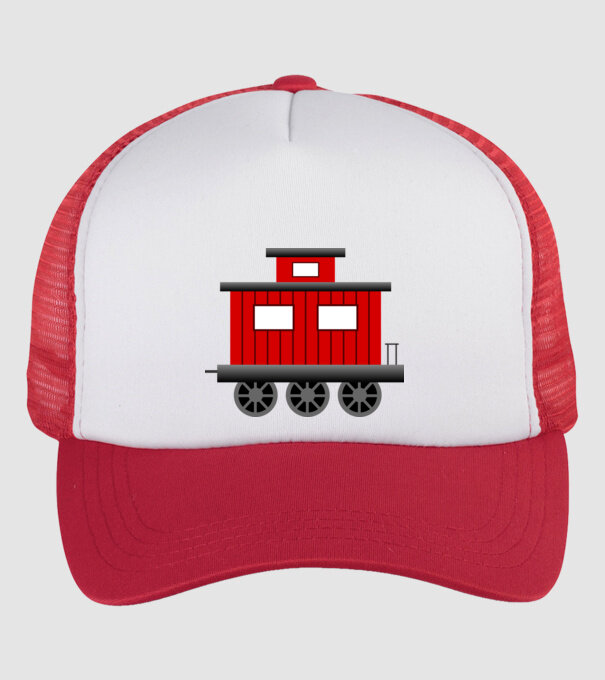 Trenuri model alb/roșu pe tricou