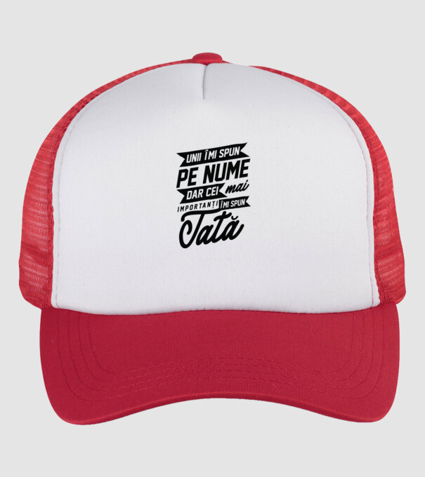 Unii îmi spun pe nume, dar cei mai importanți îmi spun tată model alb/roșu pe tricou