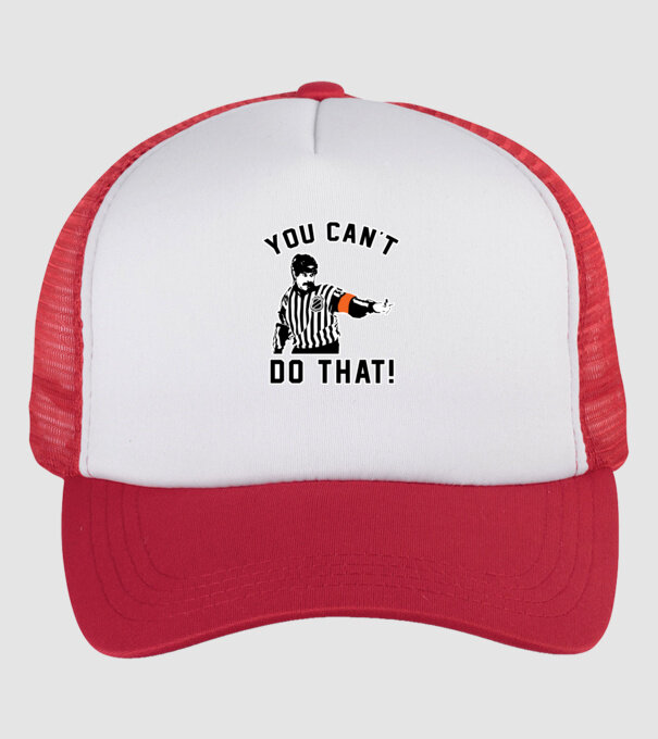 'You can''t do that!' model alb/roșu pe tricou