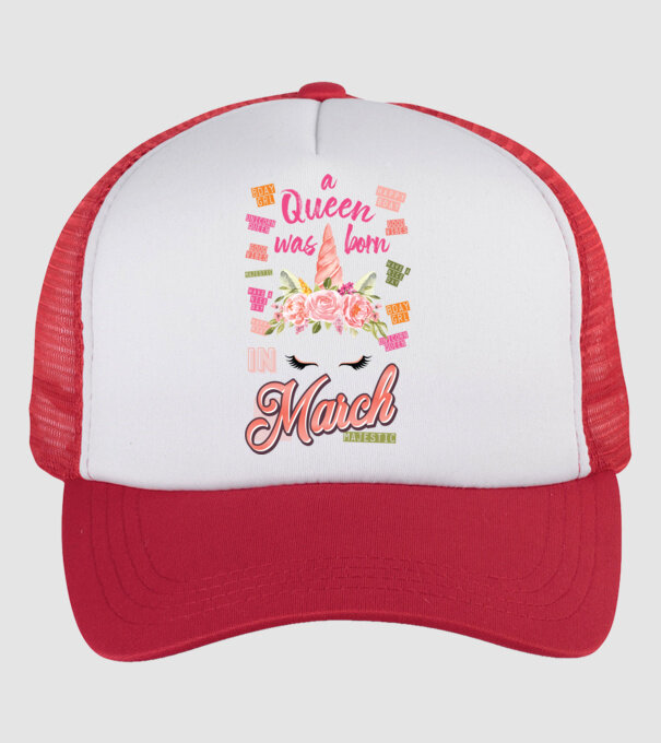 A queen was born in MÁRCIUS model alb/roșu pe tricou