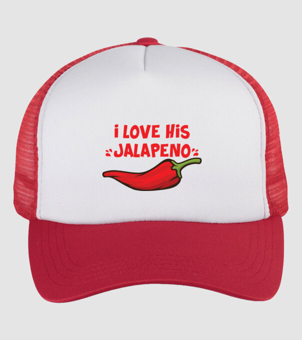 Couple JALAPENO model alb/roșu pe tricou