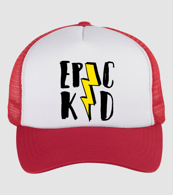 EpicKid model alb/roșu pe tricou