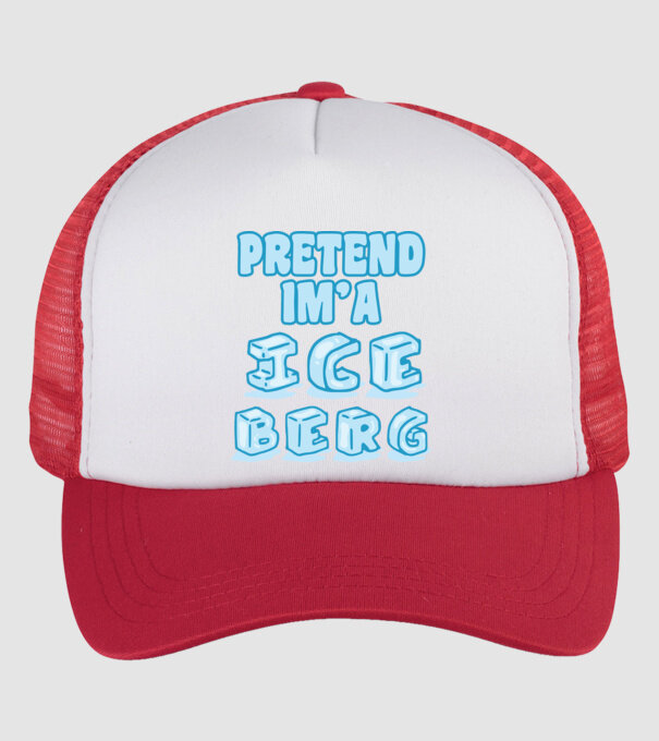 Iceberg carnaval model alb/roșu pe tricou