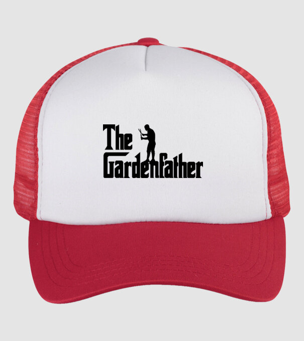 The Gardenfather model alb/roșu pe tricou