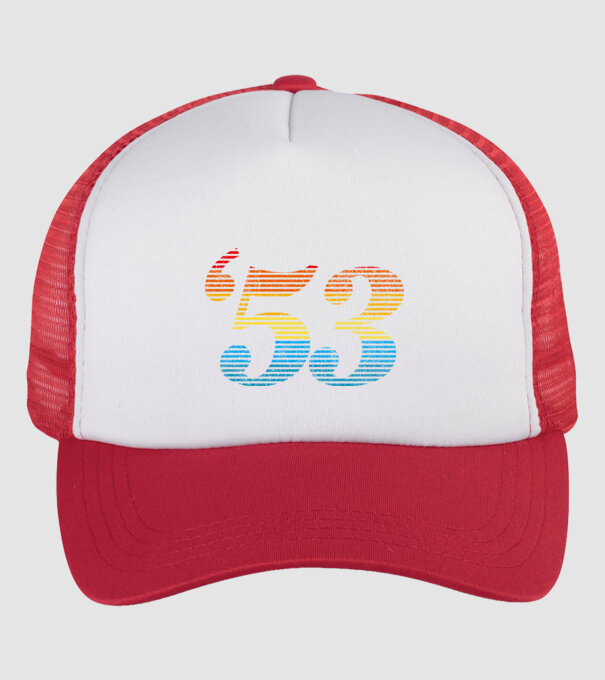Retro Birthday 1953 model alb/roșu pe tricou