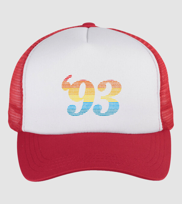 Retro Birthday 1993 model alb/roșu pe tricou