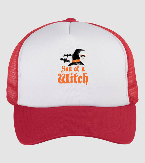Son of a witch model alb/roșu pe tricou