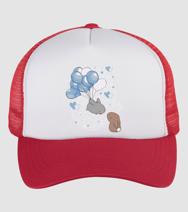 Tu ești melodia inimii mele iepurași model alb/roșu pe tricou