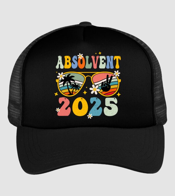 Absolvent 2025 model negru pe tricou