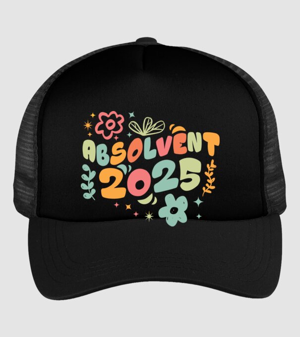Absolventa 2025 model negru pe tricou