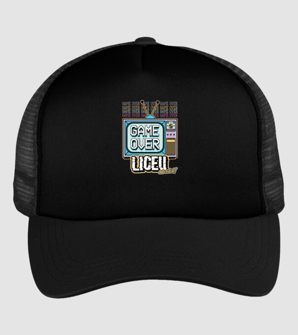 Absolvire retro liceu model negru pe tricou