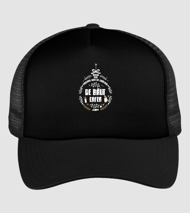 acesta este tricoul meu de Crăciun_de băut cafea model negru pe tricou