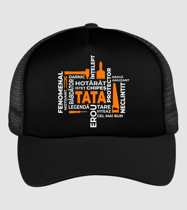 Acronimele tatălui model negru pe tricou