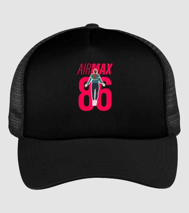 air max 86 stranger things model negru pe tricou