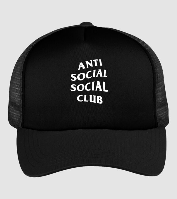 Anti social social club model negru pe tricou