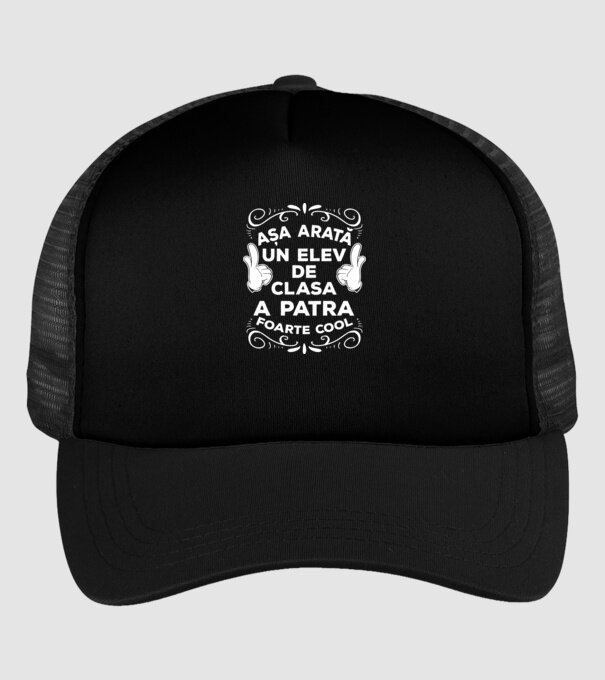 Așa arată un elev de clasa a patra foarte cool model negru pe tricou