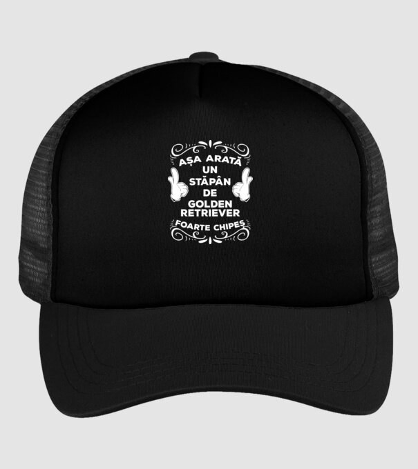 Așa arată un stăpân de Golden retriever foarte chipeș model negru pe tricou