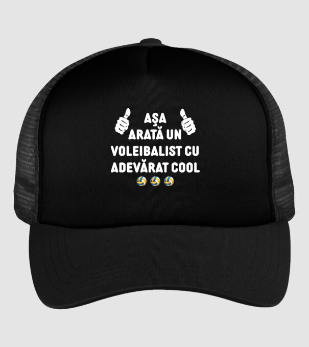 Așa arată un voleibalist cu adevărat cool model negru pe tricou
