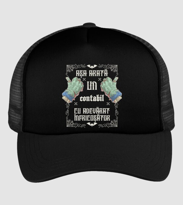 Așa arată un CONTABIL cu adevărat înfricoșător model negru pe tricou