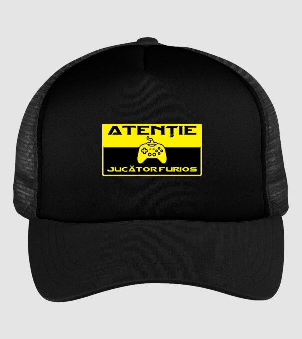 Atenție! Jucător furios model negru pe tricou