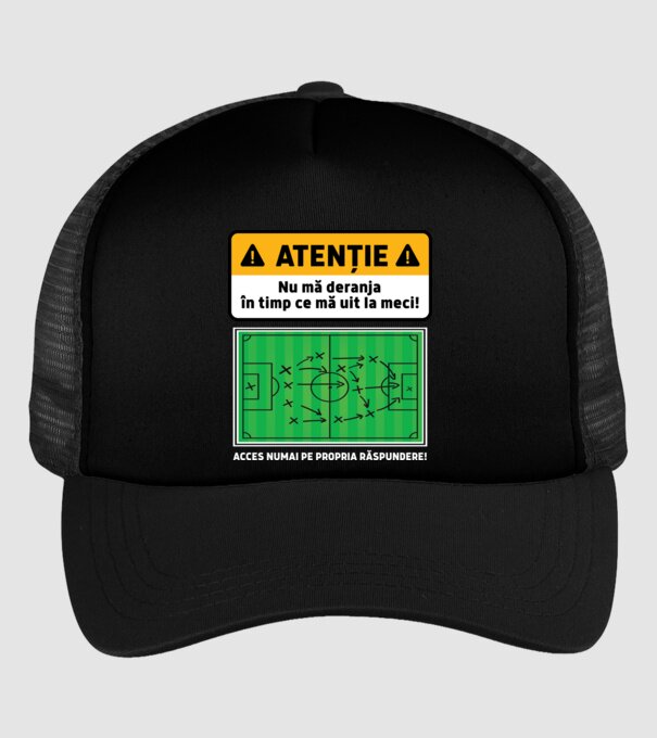 Atenție - Nu mă deranja, în timp ce mă uit la meci model negru pe tricou