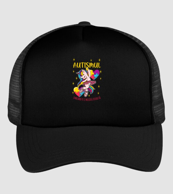 Autismul, dansând pe o melodie diferită model negru pe tricou